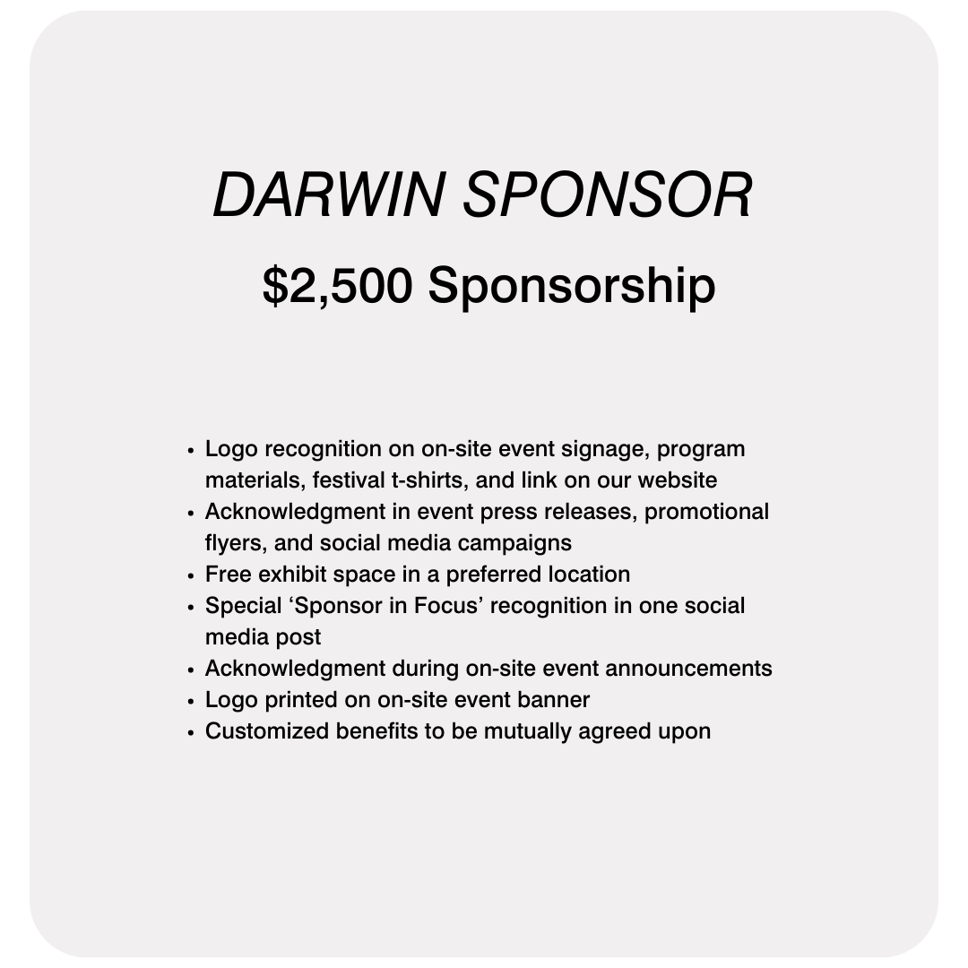 Darwin sponsor IRL Science Festival